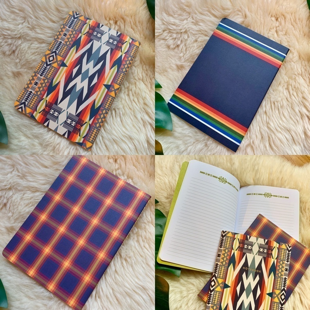 New Pendleton Wool Navajo Pattern Lined Notebook - Picture 5 of 8